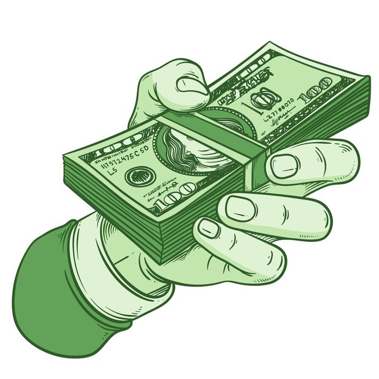 hand-drawn-100-dollar-bill-cartoon-illustration